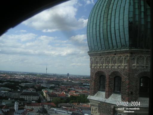 View from the tower of Die Frauenkirche