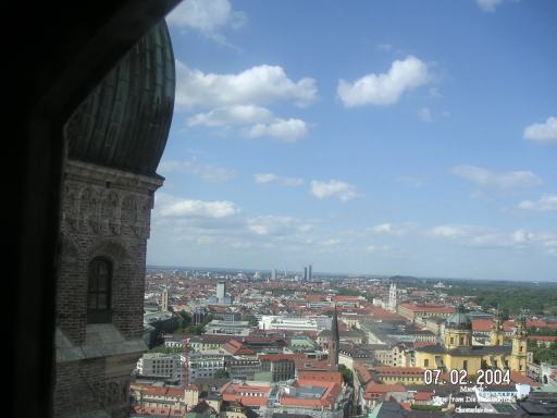 View from the tower of Die Frauenkirche